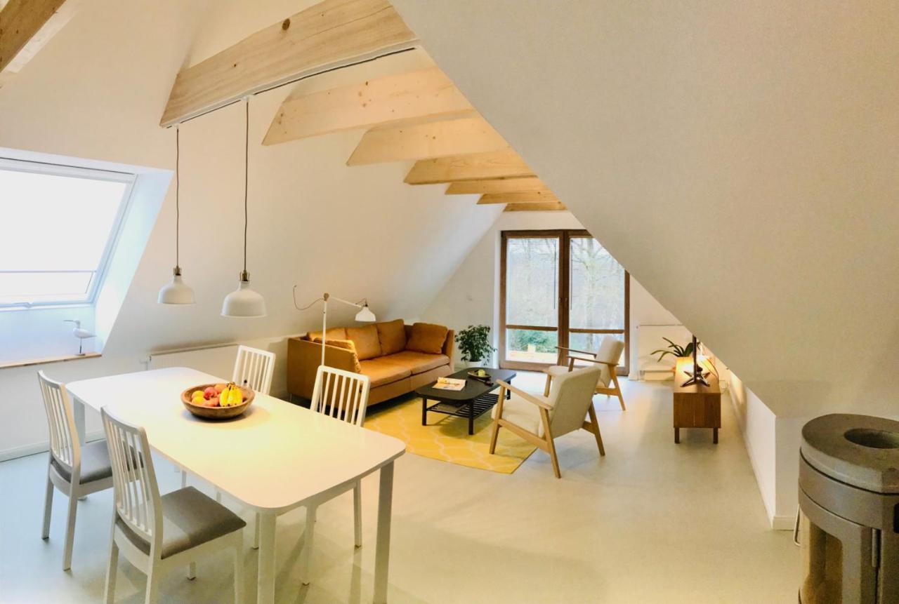 Moorblick! Grosse Dachwohnung Mit Kamin Und Sauna Leck Exterior photo